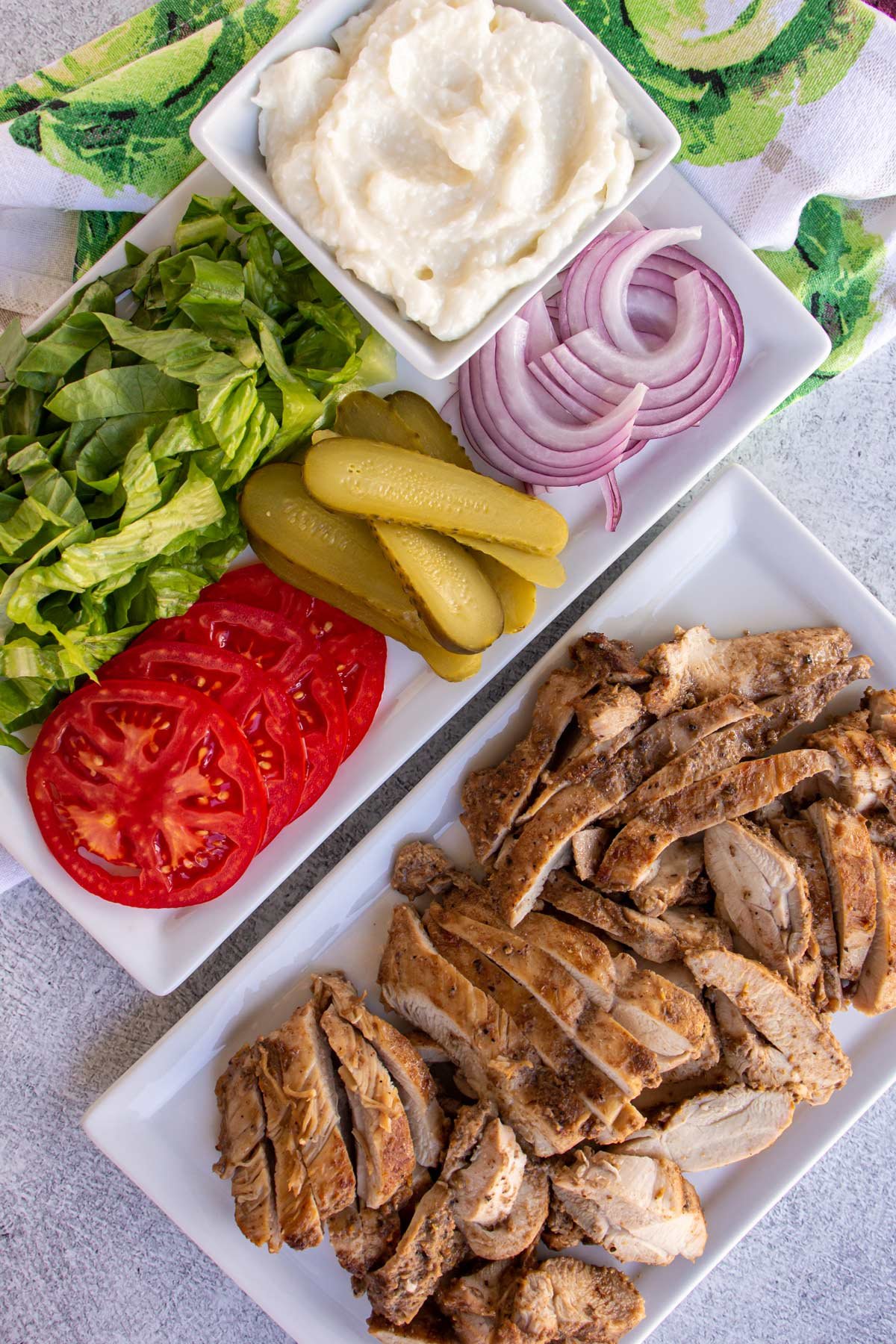 Zambian shawarma platter