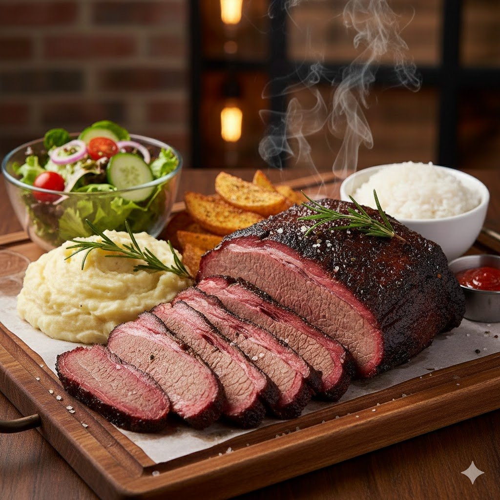 SMOKED BRISKET (5 HR SLOW COOKED)